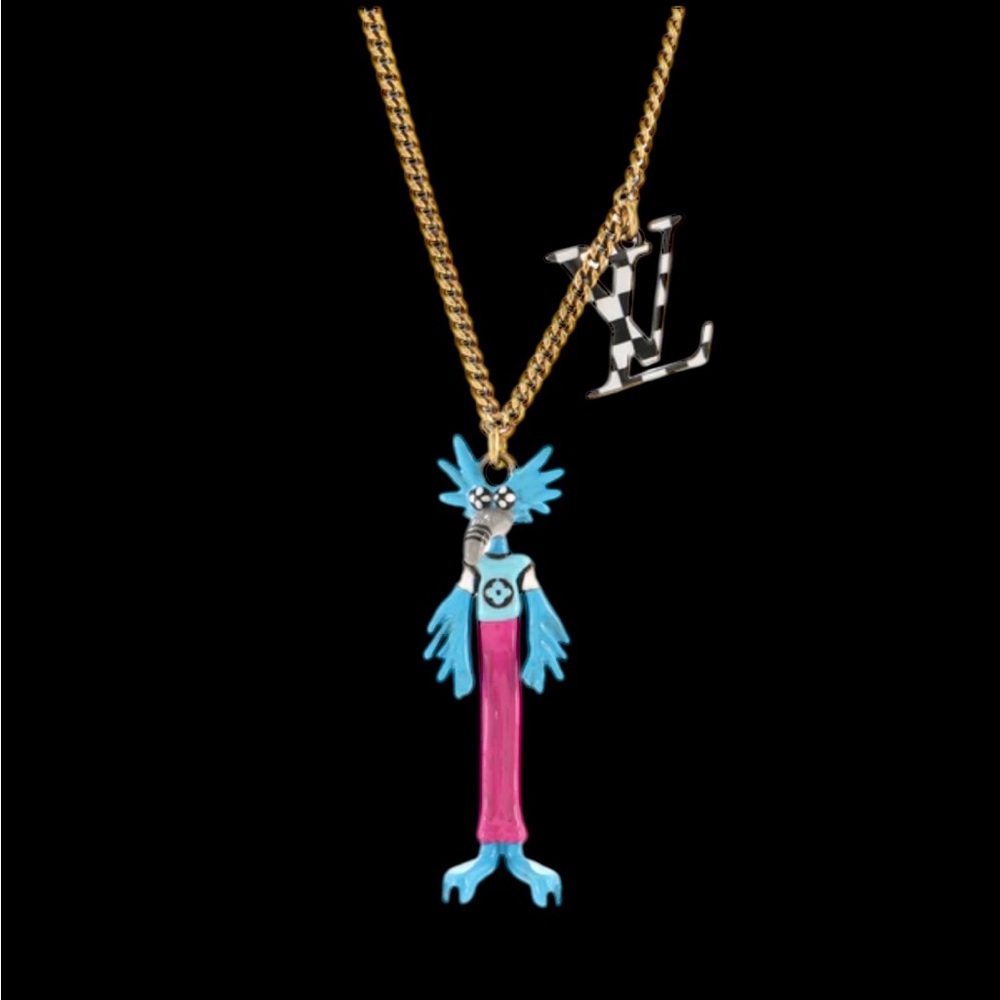 LOUIS VUITTON Virgil Abloh Animal Pendant Necklace